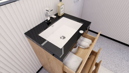 Stanley 24" Freestanding Bathroom Vanity with Reinforced Acrylic Integrated Sink Top