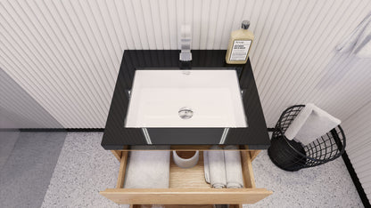 Stanley 24" Freestanding Bathroom Vanity with Reinforced Acrylic Integrated Sink Top