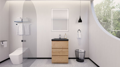 Stanley 24" Freestanding Bathroom Vanity with Reinforced Acrylic Integrated Sink Top