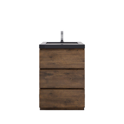 Stanley 24" Freestanding Bathroom Vanity with Reinforced Acrylic Integrated Sink Top