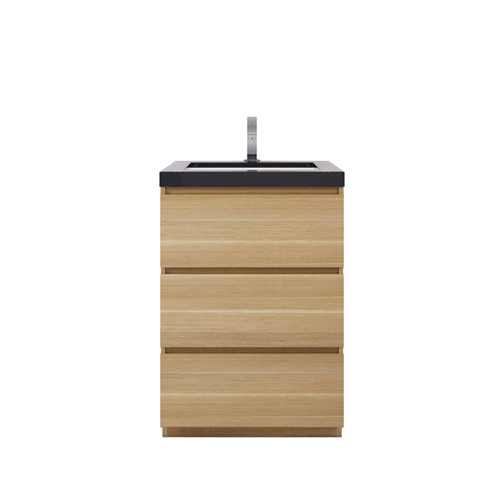 Stanley 24" Freestanding Bathroom Vanity with Reinforced Acrylic Integrated Sink Top