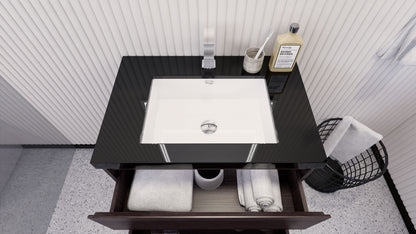Stanley 30" Freestanding Bathroom Vanity with Reinforced Acrylic Integrated Sink Top