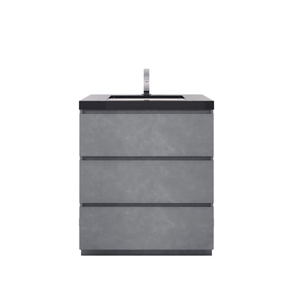 Stanley 30" Freestanding Bathroom Vanity with Reinforced Acrylic Integrated Sink Top