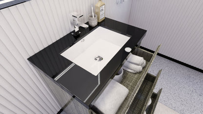 Stanley 30" Freestanding Bathroom Vanity with Reinforced Acrylic Integrated Sink Top