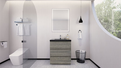 Stanley 30" Freestanding Bathroom Vanity with Reinforced Acrylic Integrated Sink Top