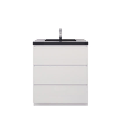 Stanley 30" Freestanding Bathroom Vanity with Reinforced Acrylic Integrated Sink Top