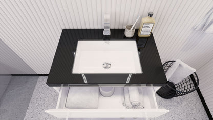 Stanley 30" Freestanding Bathroom Vanity with Reinforced Acrylic Integrated Sink Top
