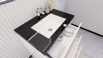 Stanley 30" Freestanding Bathroom Vanity with Reinforced Acrylic Integrated Sink Top