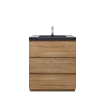 Stanley 30" Freestanding Bathroom Vanity with Reinforced Acrylic Integrated Sink Top