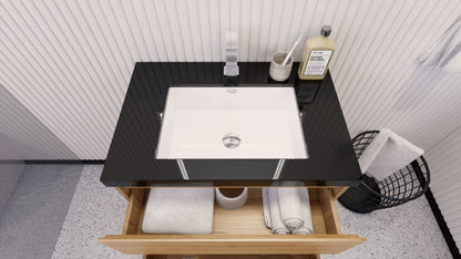 Stanley 30" Freestanding Bathroom Vanity with Reinforced Acrylic Integrated Sink Top