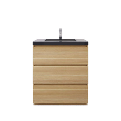 Stanley 30" Freestanding Bathroom Vanity with Reinforced Acrylic Integrated Sink Top