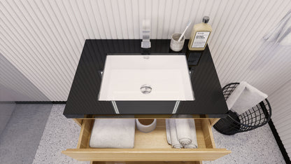 Stanley 30" Freestanding Bathroom Vanity with Reinforced Acrylic Integrated Sink Top