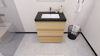 Stanley 30" Freestanding Bathroom Vanity with Reinforced Acrylic Integrated Sink Top