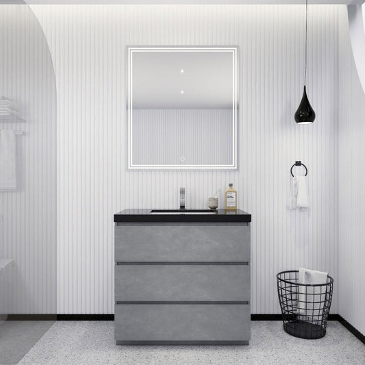 Stanley 36" Freestanding Bathroom Vanity with Reinforced Acrylic Integrated Sink Top