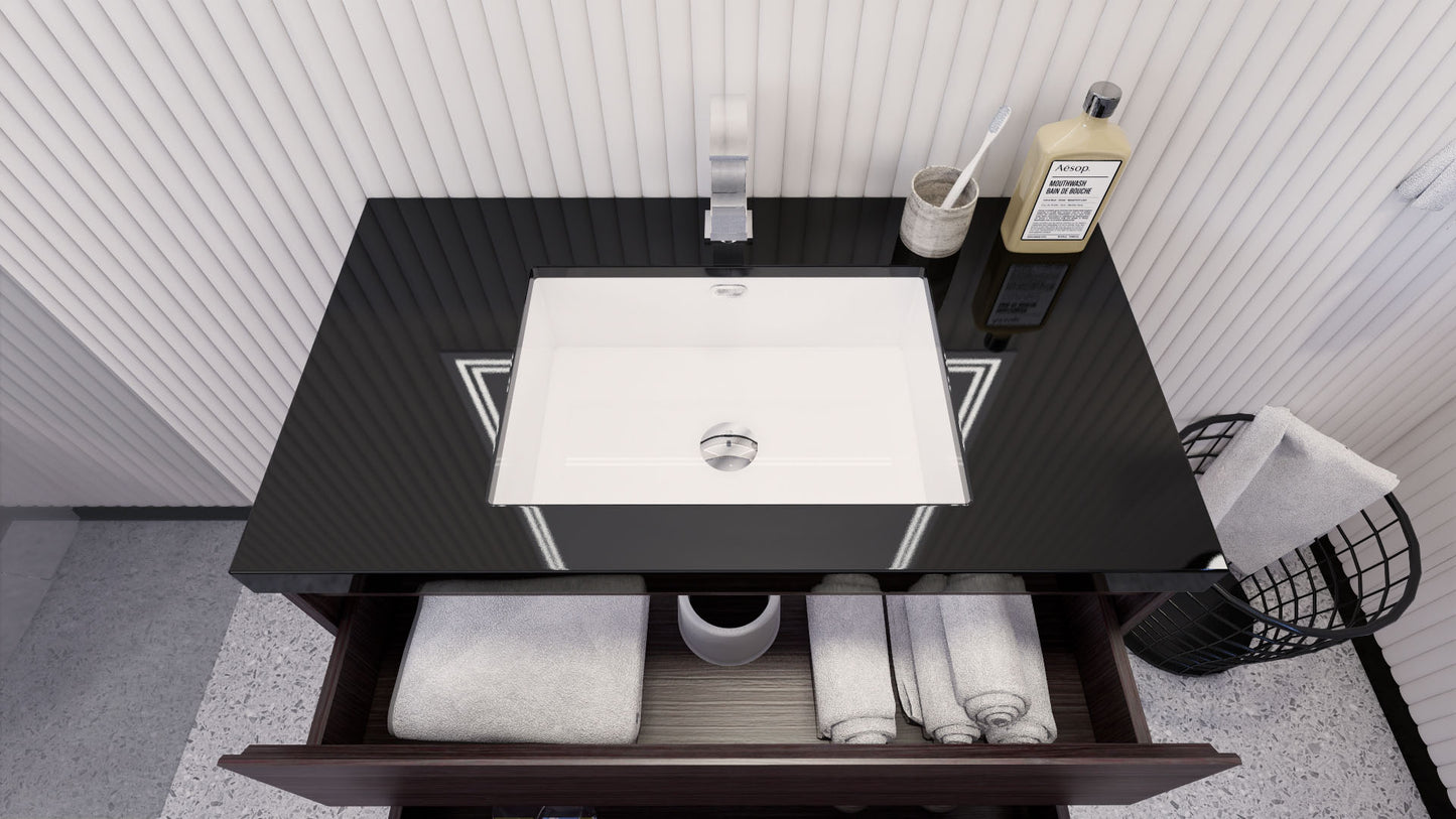 Stanley 36" Freestanding Bathroom Vanity with Reinforced Acrylic Integrated Sink Top