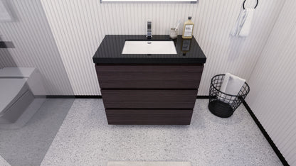 Stanley 36" Freestanding Bathroom Vanity with Reinforced Acrylic Integrated Sink Top