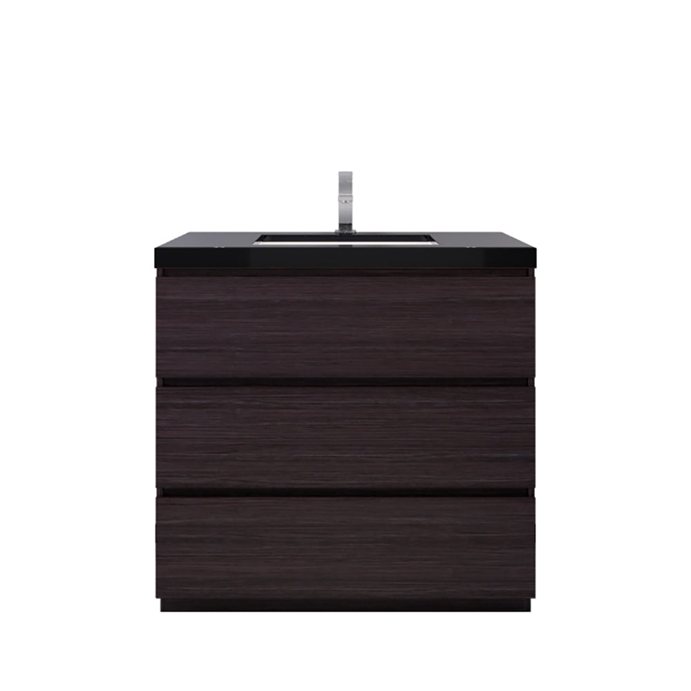 Stanley 36" Freestanding Bathroom Vanity with Reinforced Acrylic Integrated Sink Top