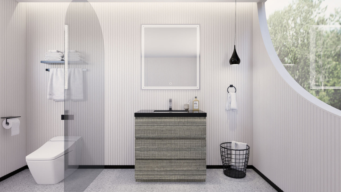 Stanley 36" Freestanding Bathroom Vanity with Reinforced Acrylic Integrated Sink Top