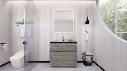 Stanley 36" Freestanding Bathroom Vanity with Reinforced Acrylic Integrated Sink Top
