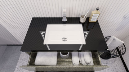 Stanley 36" Freestanding Bathroom Vanity with Reinforced Acrylic Integrated Sink Top