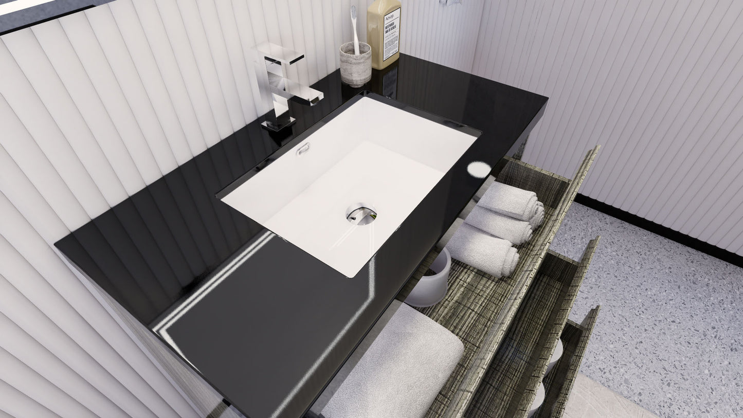 Stanley 36" Freestanding Bathroom Vanity with Reinforced Acrylic Integrated Sink Top