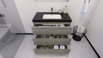 Stanley 36" Freestanding Bathroom Vanity with Reinforced Acrylic Integrated Sink Top