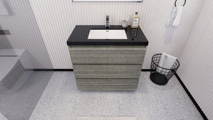Stanley 36" Freestanding Bathroom Vanity with Reinforced Acrylic Integrated Sink Top