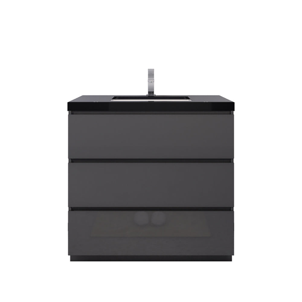 Stanley 36" Freestanding Bathroom Vanity with Reinforced Acrylic Integrated Sink Top
