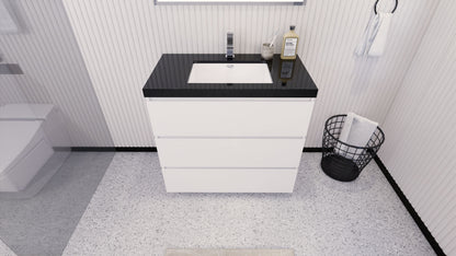 Stanley 36" Freestanding Bathroom Vanity with Reinforced Acrylic Integrated Sink Top