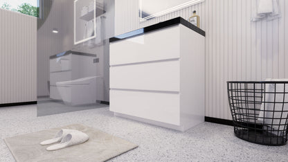 Stanley 36" Freestanding Bathroom Vanity with Reinforced Acrylic Integrated Sink Top