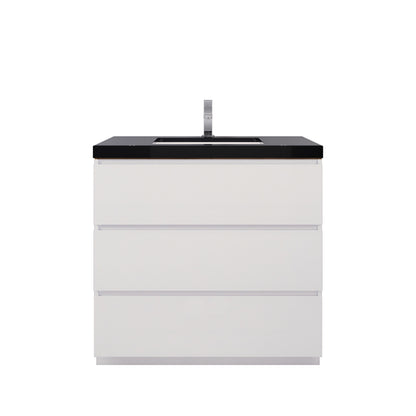 Stanley 36" Freestanding Bathroom Vanity with Reinforced Acrylic Integrated Sink Top