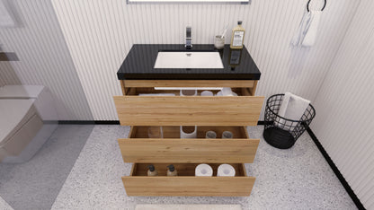 Stanley 36" Freestanding Bathroom Vanity with Reinforced Acrylic Integrated Sink Top