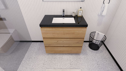 Stanley 36" Freestanding Bathroom Vanity with Reinforced Acrylic Integrated Sink Top