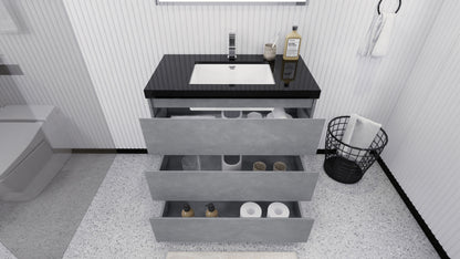Stanley 36" Freestanding Bathroom Vanity with Reinforced Acrylic Integrated Sink Top