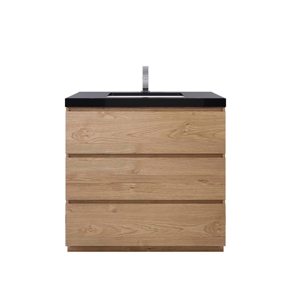 Stanley 36" Freestanding Bathroom Vanity with Reinforced Acrylic Integrated Sink Top