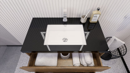 Stanley 36" Freestanding Bathroom Vanity with Reinforced Acrylic Integrated Sink Top