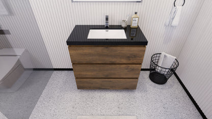Stanley 36" Freestanding Bathroom Vanity with Reinforced Acrylic Integrated Sink Top