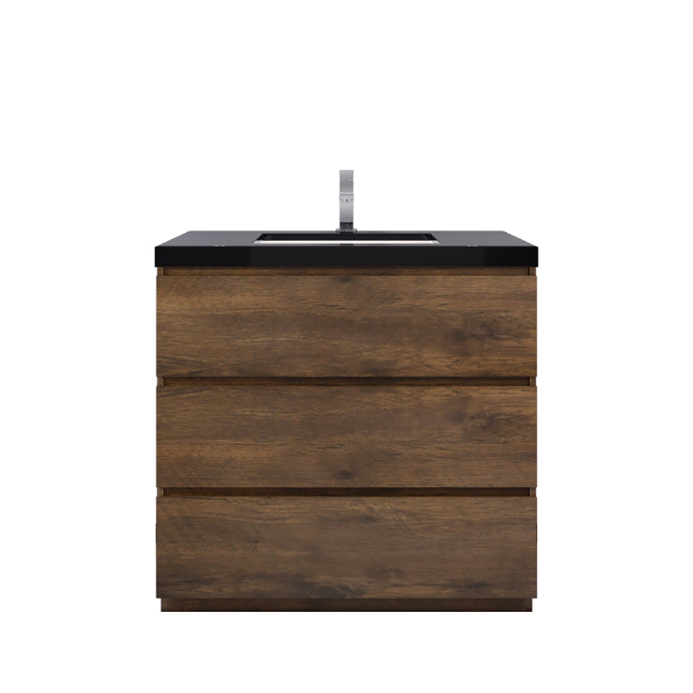 Stanley 36" Freestanding Bathroom Vanity with Reinforced Acrylic Integrated Sink Top