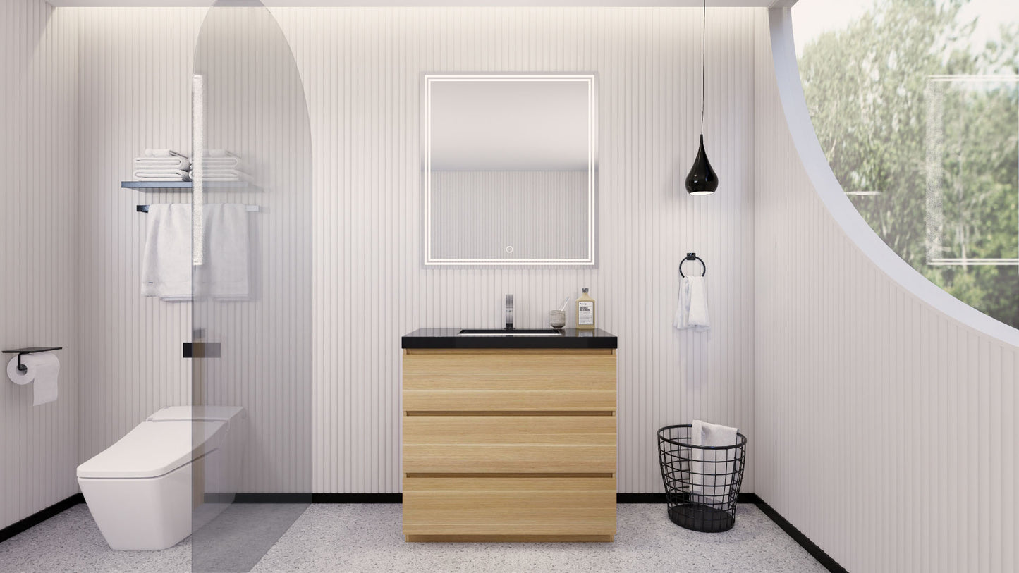 Stanley 36" Freestanding Bathroom Vanity with Reinforced Acrylic Integrated Sink Top