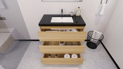 Stanley 36" Freestanding Bathroom Vanity with Reinforced Acrylic Integrated Sink Top