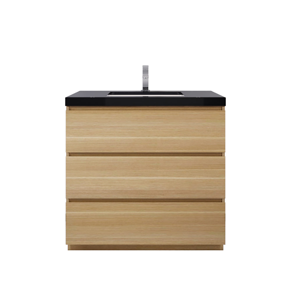 Stanley 36" Freestanding Bathroom Vanity with Reinforced Acrylic Integrated Sink Top