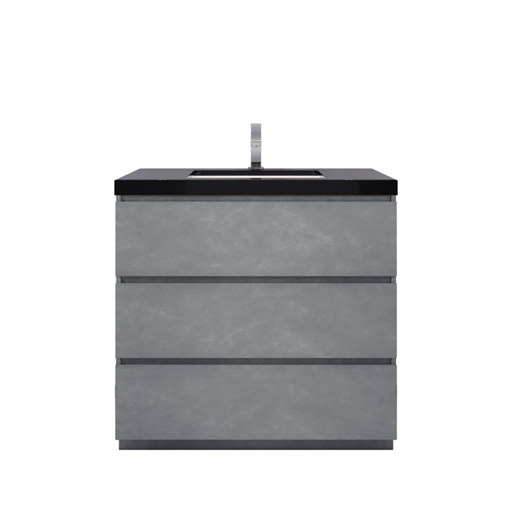 Stanley 36" Freestanding Bathroom Vanity with Reinforced Acrylic Integrated Sink Top