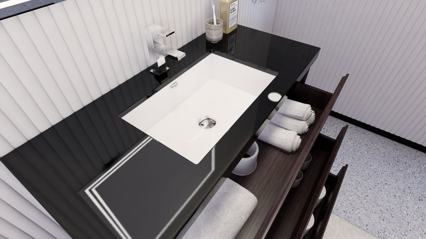Stanley 42" Freestanding Bathroom Vanity with Reinforced Acrylic Integrated Sink Top