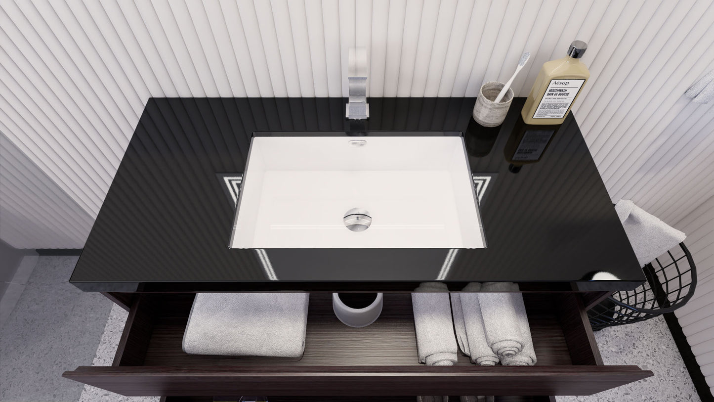 Stanley 42" Freestanding Bathroom Vanity with Reinforced Acrylic Integrated Sink Top