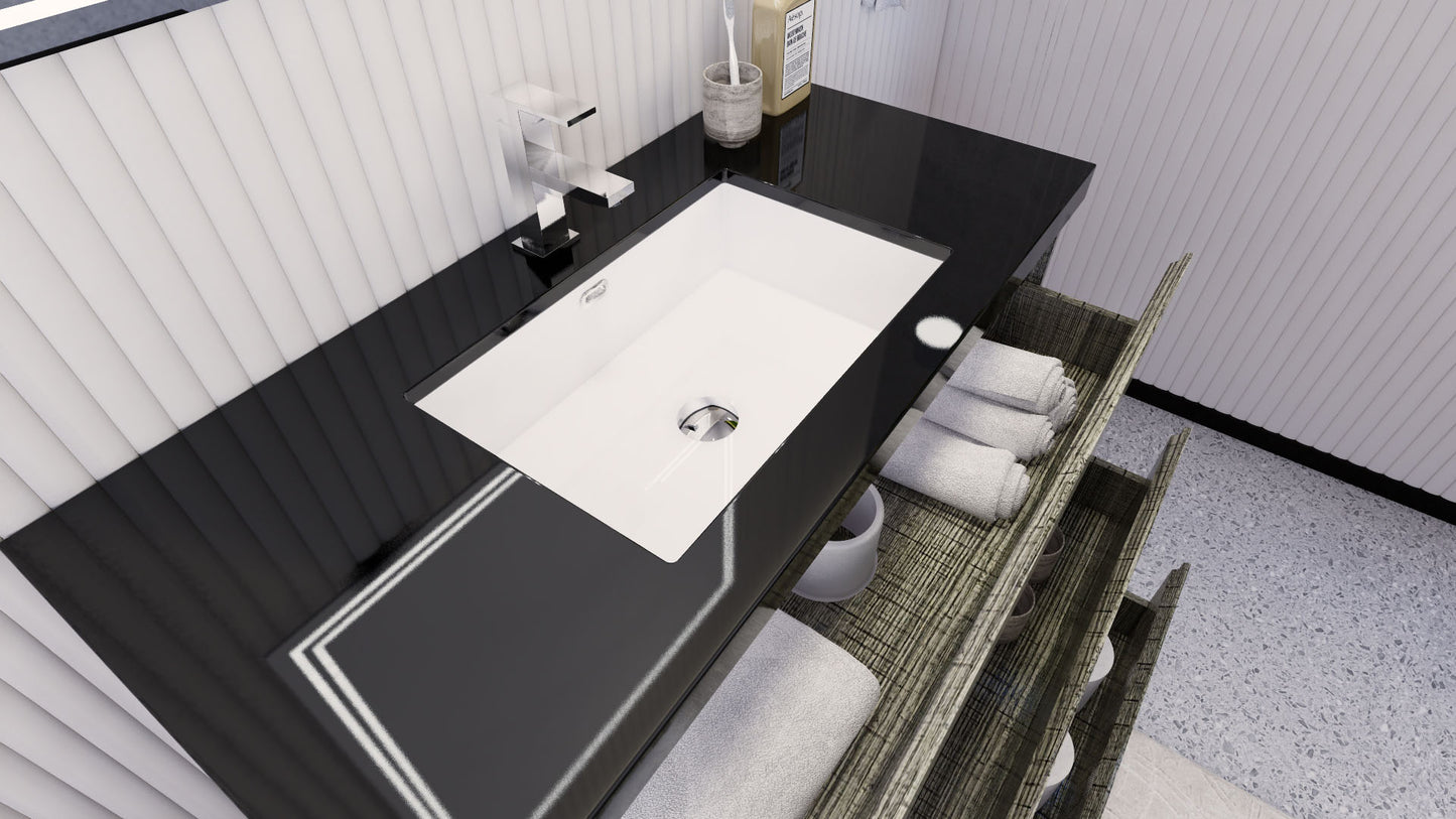 Stanley 42" Freestanding Bathroom Vanity with Reinforced Acrylic Integrated Sink Top