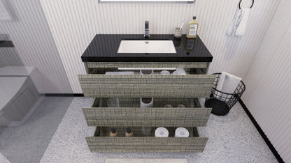 Stanley 42" Freestanding Bathroom Vanity with Reinforced Acrylic Integrated Sink Top