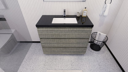 Stanley 42" Freestanding Bathroom Vanity with Reinforced Acrylic Integrated Sink Top