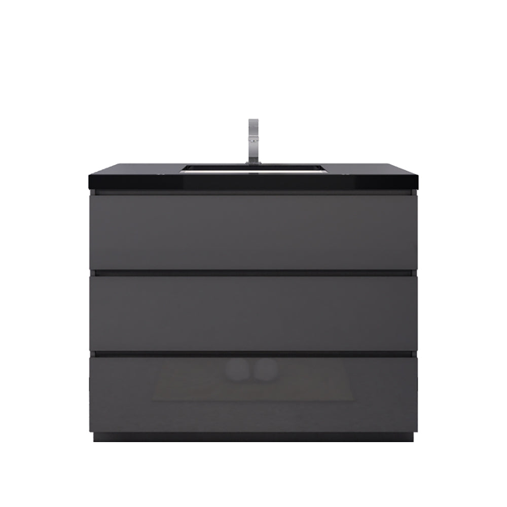 Stanley 42" Freestanding Bathroom Vanity with Reinforced Acrylic Integrated Sink Top