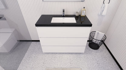 Stanley 42" Freestanding Bathroom Vanity with Reinforced Acrylic Integrated Sink Top
