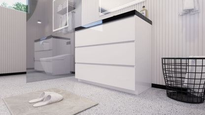 Stanley 42" Freestanding Bathroom Vanity with Reinforced Acrylic Integrated Sink Top